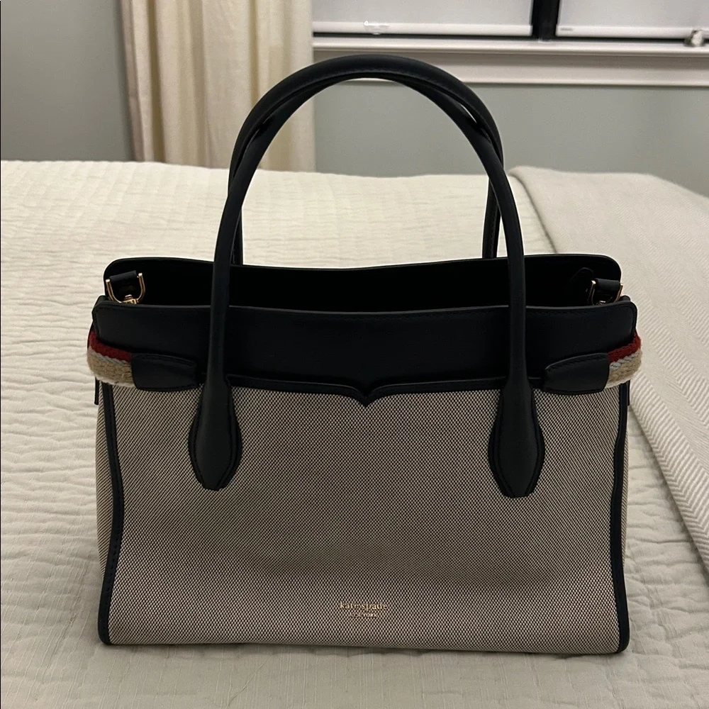 Kate Spade purse in fabric and leather - Picture 3 of 7